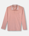 POLO MANGA LARGA REGULAR FIT CUELLO Y PUÑOS TEJIDOS