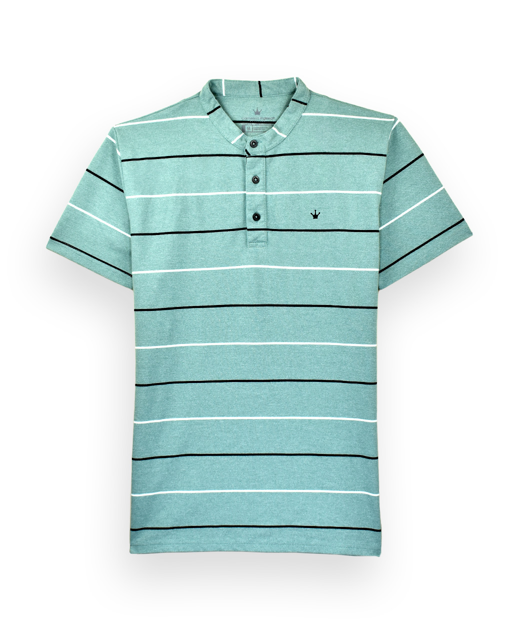 POLO REGULAR FIT RAYAS CUELLO NERÚ