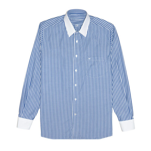 Camisa estructura a rayas